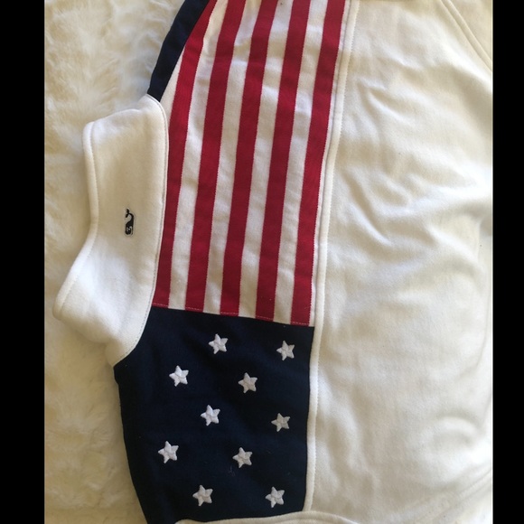 Vineyard Vines American Flag Quarter Zip - Picture 2 of 6